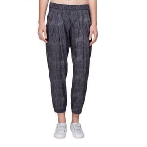 Lululemon Rollin' With My Omies Pant Joggers Burlap Texture Black Dune/Black Siz